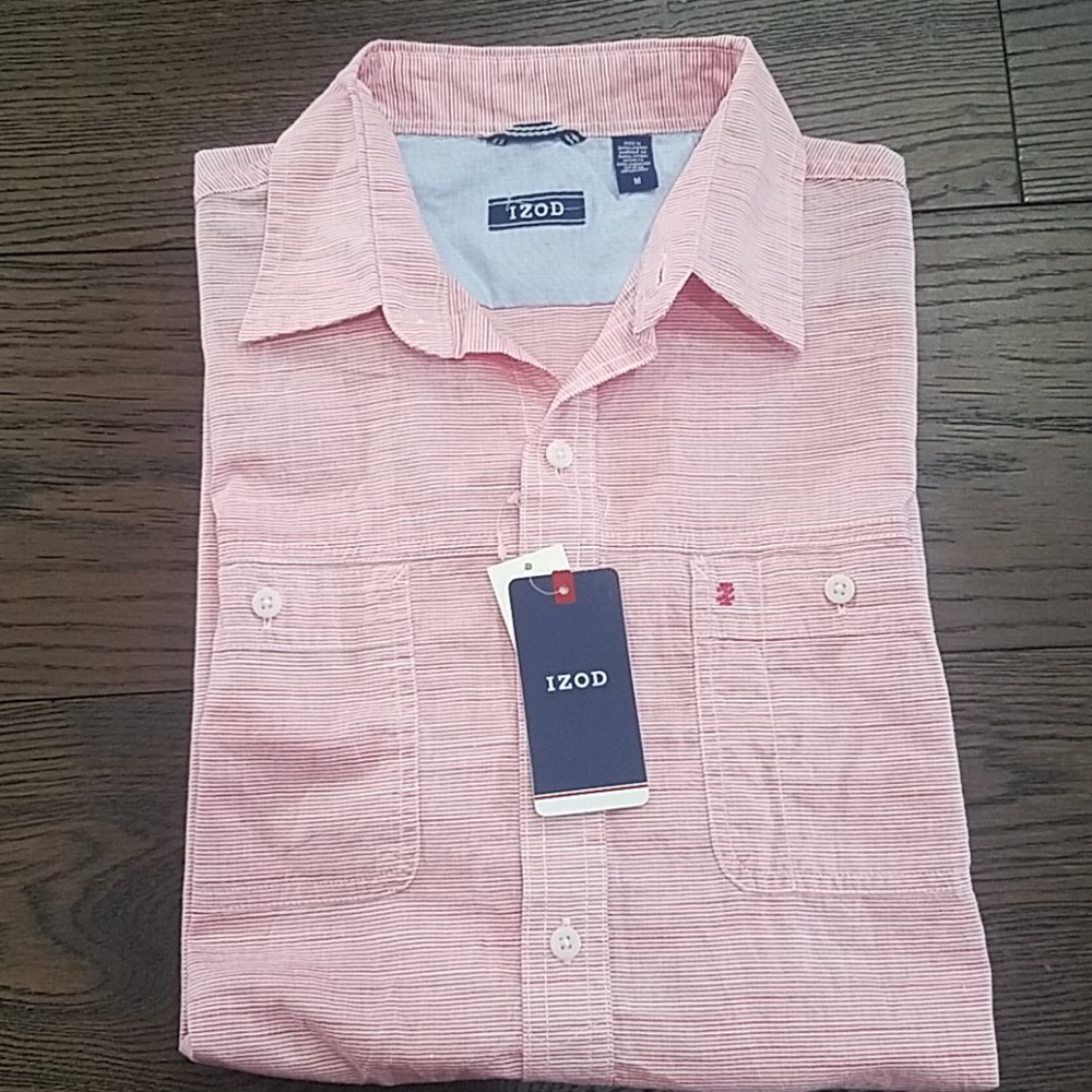 Men's Izod short sleeve button up shirt